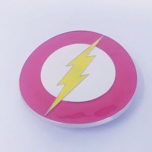 The Flash Superhero Logo Enamel Metal Belt Buckle